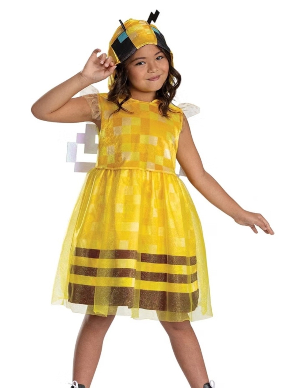 Minecraft Bee Girls Size Large 10-12 Halloween Costume